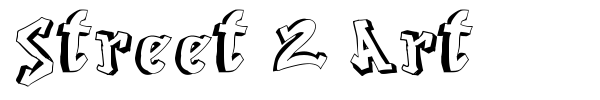 Street 2 Art font preview